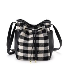 DRESKIP | チェック柄巾着ショルダーバッグ(ショルダーバッグ)
