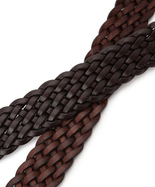 green label relaxing(グリーンレーベルリラクシング)の「AP LEATHER MESH PT 35 ベルト bizmen02(ベルト・メンズ・ブラック/ダークブラウン・MEDIUM/LARGE)」の4枚目の写真