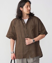 SHIPS: エアリー ラミー ガーメントダイ レギュラーカラーシャツ S/S