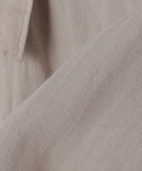 SHIPS（シップス）の「SHIPS: エアリー ラミー ガーメントダイ レギュラーカラーシャツ S/S（シャツ/ブラウス・メンズ・ライトグレー/ブラック/ネイビー/オリーブ・SMALL/MEDIUM/LARGE/X-LARGE）」の15枚目の写真