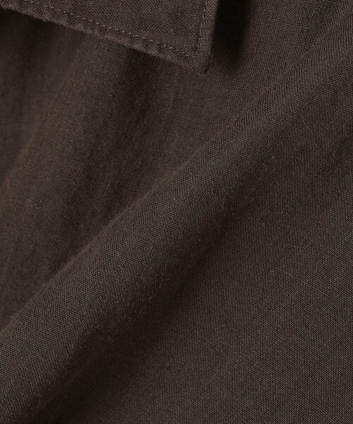 SHIPS（シップス）の「SHIPS: エアリー ラミー ガーメントダイ レギュラーカラーシャツ S/S（シャツ/ブラウス・メンズ・ライトグレー/ブラック/ネイビー/オリーブ・SMALL/MEDIUM/LARGE/X-LARGE）」の19枚目の写真