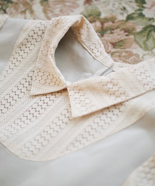 spoon store（スプーンストア）の「レース切替Aラインワンピース（ワンピース・レディース・ホワイト/ベージュ・SMALL/MEDIUM）」の13枚目の写真