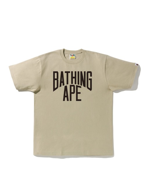 A BATHING APE(アベイシングエイプ)の「BICOLOR NYC LOGO TEE M(Tシャツ/カットソー)」|ベージュ