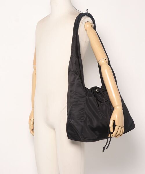 ap retro（アプレトロ）の「ドロストショルダーバッグ / クロスボディバッグ（ショルダーバッグ・レディース・ブラック/オフホワイト・FREE）」の10枚目の写真