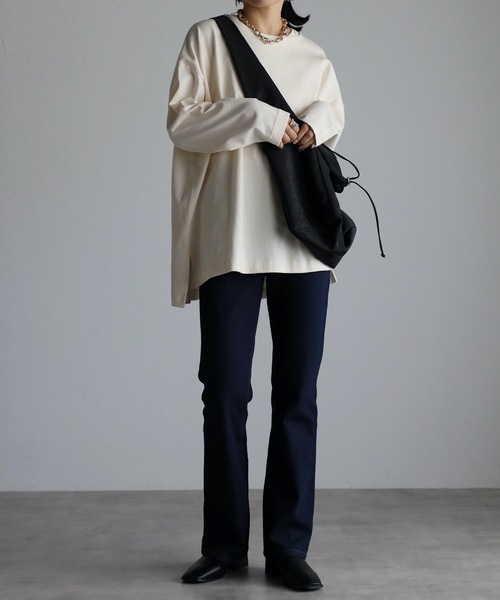 ap retro（アプレトロ）の「ドロストショルダーバッグ / クロスボディバッグ（ショルダーバッグ・レディース・ブラック/オフホワイト・FREE）」の13枚目の写真