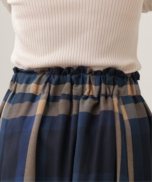 frames RAY CASSIN（フレームスレイカズン）の「T/Rビッグチェックスカート（スカート・レディース・ブラウン系/グリーン系/ブルー系/パープル系・FREE）」の10枚目の写真