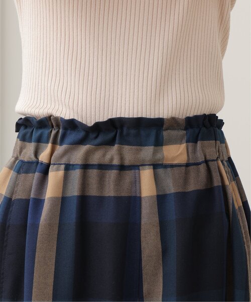 frames RAY CASSIN（フレームスレイカズン）の「T/Rビッグチェックスカート（スカート・レディース・ブラウン系/グリーン系/ブルー系/パープル系・FREE）」の11枚目の写真