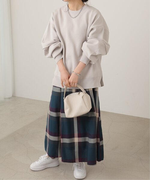 frames RAY CASSIN（フレームスレイカズン）の「T/Rビッグチェックスカート（スカート・レディース・ブラウン系/グリーン系/ブルー系/パープル系・FREE）」の15枚目の写真