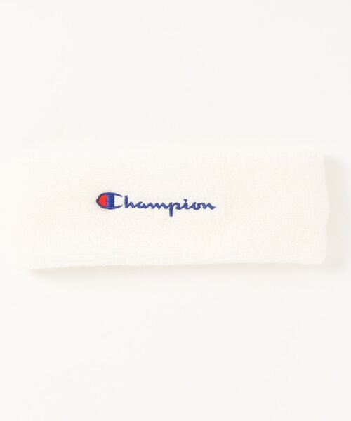 Champion（チャンピオン）の「【Champion】パイル ヘアバンド（ヘアバンド・レディース・ホワイト/ブラック/ネイビー/グレー・FREE）」の2枚目の写真