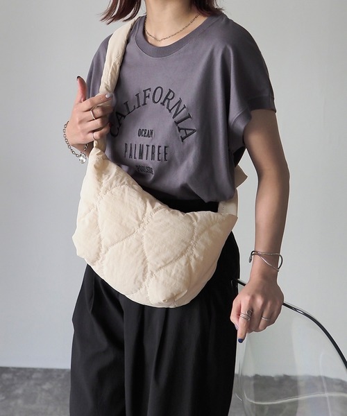 Riberry（リベリー）の「キルティングミニショルダーバッグ（ショルダーバッグ・レディース・アイボリー/ブラック/カーキ/イエロー/ベージュ・FREE）」の12枚目の写真