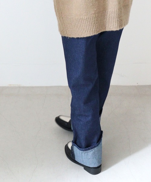 DONOBAN（ドノバン）の「ロールアップデニム（デニムパンツ・レディース・ダークインディゴブルー・F）」の10枚目の写真