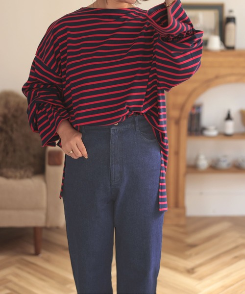 DONOBAN（ドノバン）の「ロールアップデニム（デニムパンツ・レディース・ダークインディゴブルー・F）」の3枚目の写真