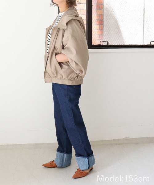 DONOBAN（ドノバン）の「ロールアップデニム（デニムパンツ・レディース・ダークインディゴブルー・F）」の6枚目の写真