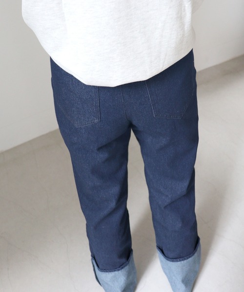 DONOBAN（ドノバン）の「ロールアップデニム（デニムパンツ・レディース・ダークインディゴブルー・F）」の13枚目の写真