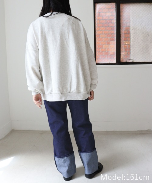 DONOBAN（ドノバン）の「ロールアップデニム（デニムパンツ・レディース・ダークインディゴブルー・F）」の8枚目の写真
