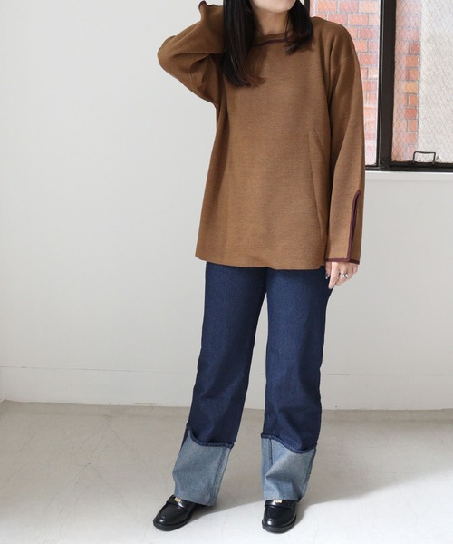DONOBAN（ドノバン）の「ロールアップデニム（デニムパンツ・レディース・ダークインディゴブルー・F）」の7枚目の写真