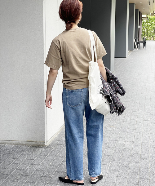 Spick & Span（スピックアンドスパン）の「ピグメントダイベーシックTシャツ（Tシャツ/カットソー・レディース・チャコールグレー/キャメル・FREE）」の6枚目の写真