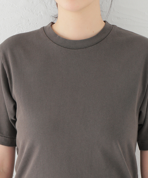 Spick & Span（スピックアンドスパン）の「ピグメントダイベーシックTシャツ（Tシャツ/カットソー・レディース・チャコールグレー/キャメル・FREE）」の20枚目の写真