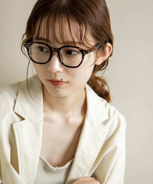 SMELLY（スメリー）の「オクタゴンフレームダテメガネ（メガネ・レディース・ブラウン/ブラック・-）」の10枚目の写真