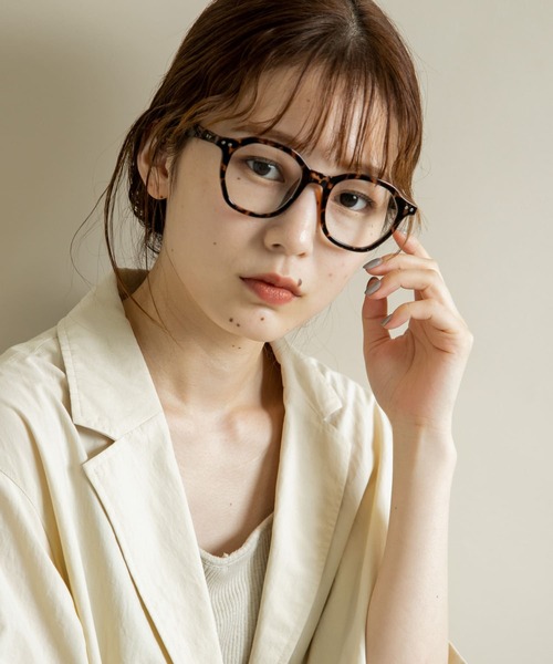 SMELLY（スメリー）の「オクタゴンフレームダテメガネ（メガネ・レディース・ブラウン/ブラック・-）」の11枚目の写真