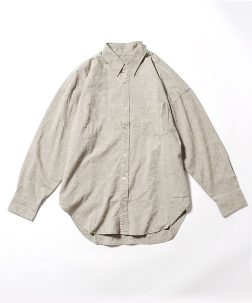 ROOPTOKYO(ループトウキョウ)の「綿麻ストレッチビッグシャツ 長袖シャツ(シャツ/ブラウス・メンズ・ホワイト/モカ/カーキ/ブラック/ネイビー・M/XL/L)」の15枚目の写真