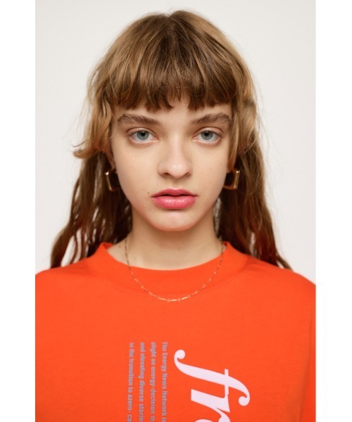 SLY(スライ)の「FRESH ENERGY T/SH フレッシュエナジー Tシャツ(Tシャツ/カットソー・レディース・ホワイト/ブラック/オレンジ・FREE)」の21枚目の写真