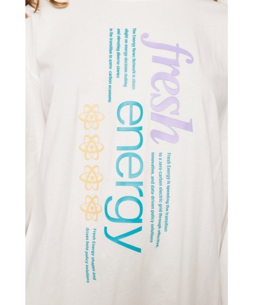 SLY(スライ)の「FRESH ENERGY T/SH フレッシュエナジー Tシャツ(Tシャツ/カットソー・レディース・ホワイト/ブラック/オレンジ・FREE)」の9枚目の写真