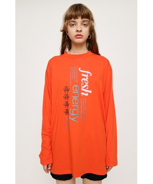 SLY(スライ)の「FRESH ENERGY T/SH フレッシュエナジー Tシャツ(Tシャツ/カットソー・レディース・ホワイト/ブラック/オレンジ・FREE)」の18枚目の写真