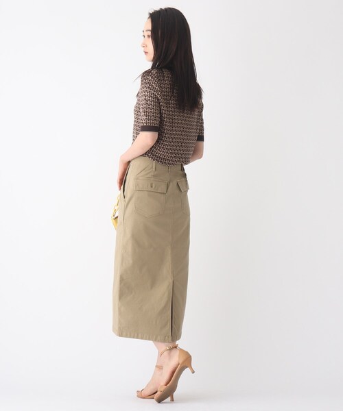 OPAQUE.CLIP(オペークドットクリップ)の「◆ジャカードハーフスリーブニット【WEB限定サイズ】(ニット/セーター・レディース・ブラック系/ネイビー系/ブラウン系その他2・40/42/38)」の18枚目の写真