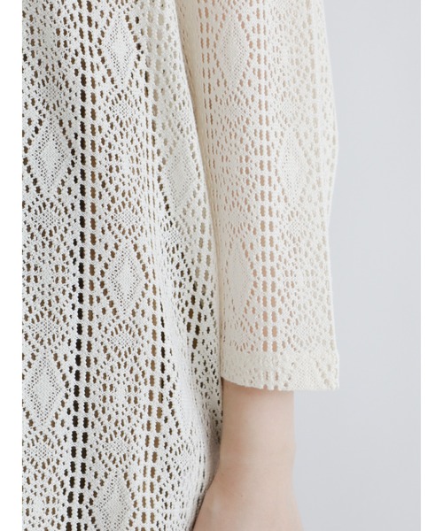 Samansa Mos2(サマンサ モスモス)の「レース前後2WAYカーディガン(カーディガン/ボレロ・レディース・ブラック/ブラウン/キナリ・フリ-)」の21枚目の写真