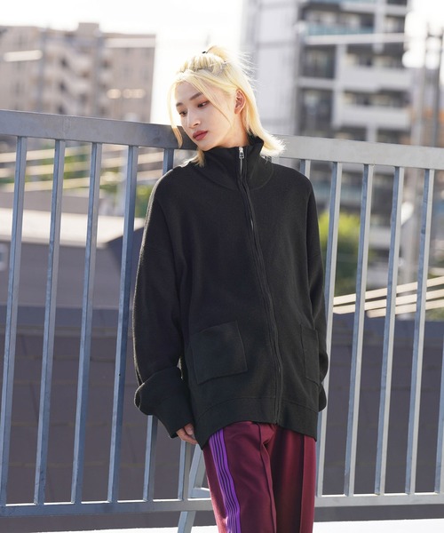 re_k by JUNRED（レクバイジュンレッド）の「re_k by JUNRED / BIGドライバーズニット（カーディガン/ボレロ・メンズ・グリーン/ブルー/ブラック・L/S/M）」の2枚目の写真