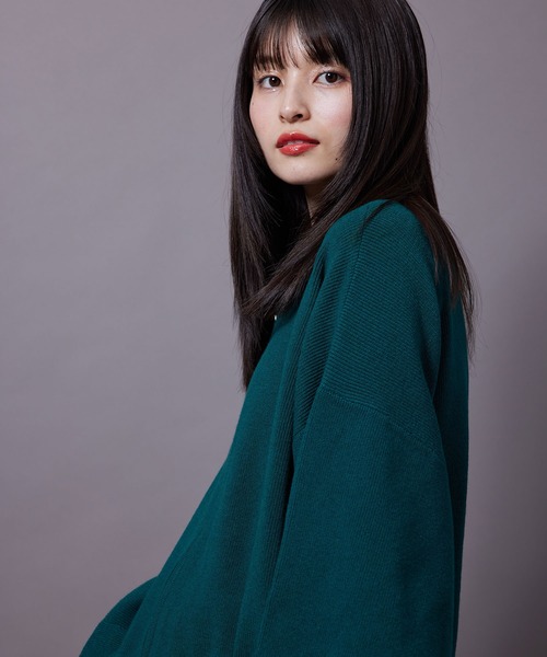 re_k by JUNRED（レクバイジュンレッド）の「re_k by JUNRED / BIGドライバーズニット（カーディガン/ボレロ・メンズ・グリーン/ブルー/ブラック・L/S/M）」の9枚目の写真