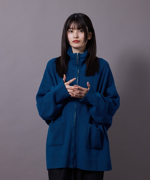 re_k by JUNRED（レクバイジュンレッド）の「re_k by JUNRED / BIGドライバーズニット（カーディガン/ボレロ・メンズ・グリーン/ブルー/ブラック・L/S/M）」の11枚目の写真