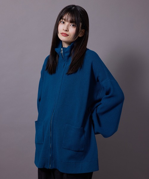 re_k by JUNRED（レクバイジュンレッド）の「re_k by JUNRED / BIGドライバーズニット（カーディガン/ボレロ・メンズ・グリーン/ブルー/ブラック・L/S/M）」の12枚目の写真