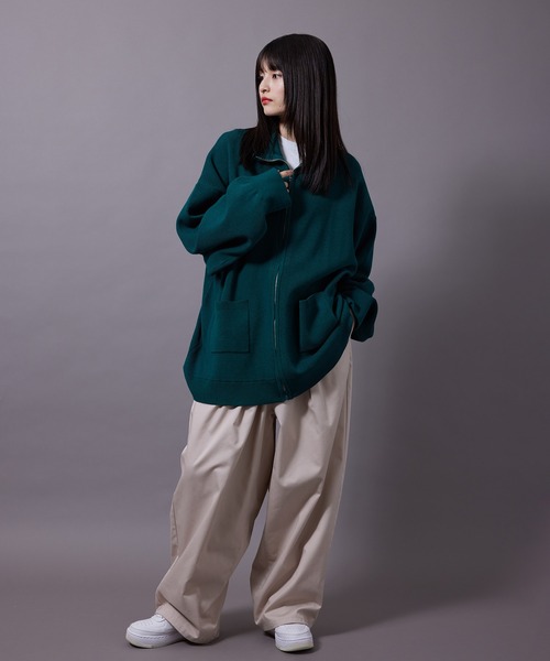 re_k by JUNRED（レクバイジュンレッド）の「re_k by JUNRED / BIGドライバーズニット（カーディガン/ボレロ・メンズ・グリーン/ブルー/ブラック・L/S/M）」の16枚目の写真