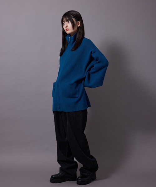 re_k by JUNRED（レクバイジュンレッド）の「re_k by JUNRED / BIGドライバーズニット（カーディガン/ボレロ・メンズ・グリーン/ブルー/ブラック・L/S/M）」の18枚目の写真