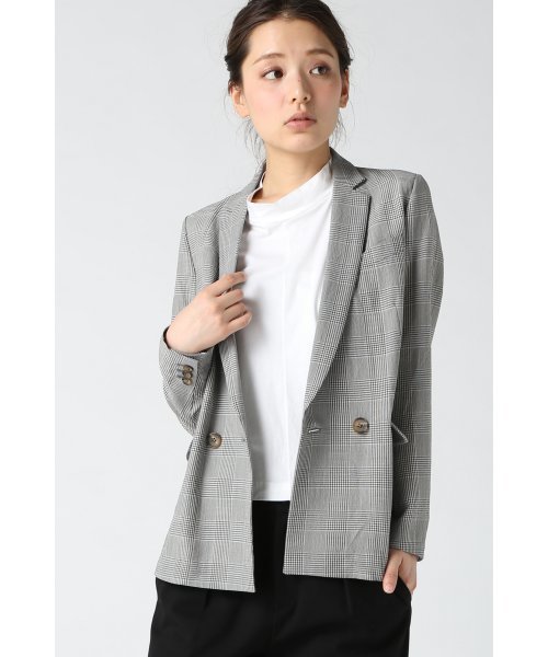JOURNAL STANDARD relume(ジャーナルスタンダード レリューム)の「RE-サマーウールダブルジャケット#(テーラードジャケット・レディース・ブラック系その他/グレー/ライトグレー/グレー系その他/ネイビー・SMALL/MEDIUM)」の4枚目の写真