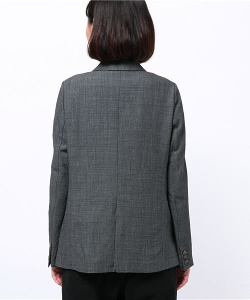 JOURNAL STANDARD relume(ジャーナルスタンダード レリューム)の「RE-サマーウールダブルジャケット#(テーラードジャケット・レディース・ブラック系その他/グレー/ライトグレー/グレー系その他/ネイビー・SMALL/MEDIUM)」の8枚目の写真