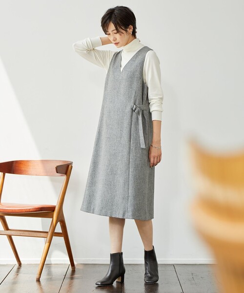 J.PRESS Ladies(J.プレス レディス)の「【洗える】PRINCE タートルネック ニット(ニット/セーター・レディース・パープル系/アイボリー系/ライトグレー系/ブラック系/ベージュ系/サックスブルー系・SMALL)」の9枚目の写真