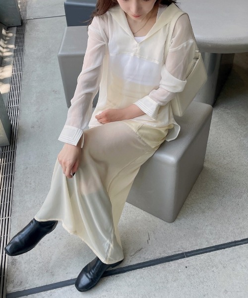 LOPEW（ロピュ）の「シアードッキングSK（スカート・レディース・ブラック/ブラウン/クリーム・SMALL/MEDIUM）」の14枚目の写真