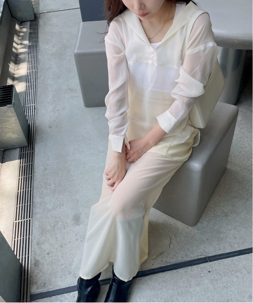 LOPEW（ロピュ）の「シアードッキングSK（スカート・レディース・ブラック/ブラウン/クリーム・SMALL/MEDIUM）」の11枚目の写真