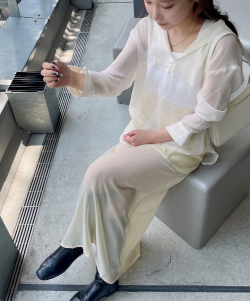 LOPEW（ロピュ）の「シアードッキングSK（スカート・レディース・ブラック/ブラウン/クリーム・SMALL/MEDIUM）」の13枚目の写真