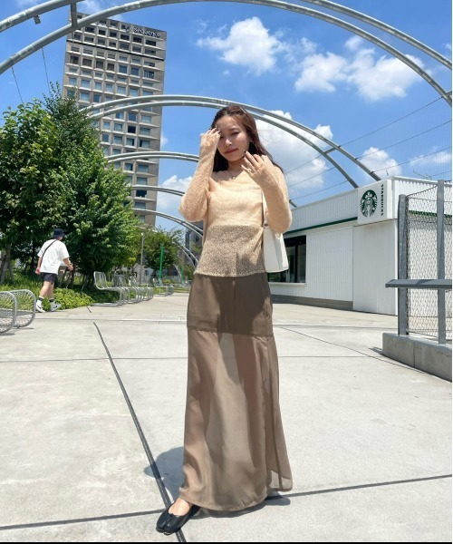 LOPEW（ロピュ）の「シアードッキングSK（スカート・レディース・ブラック/ブラウン/クリーム・SMALL/MEDIUM）」の15枚目の写真