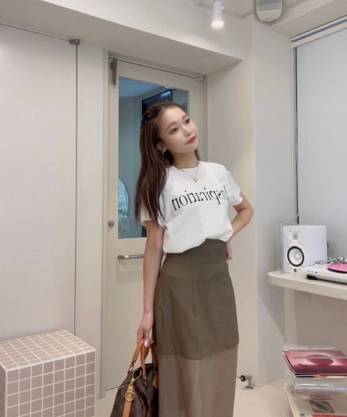 LOPEW（ロピュ）の「シアードッキングSK（スカート・レディース・ブラック/ブラウン/クリーム・SMALL/MEDIUM）」の21枚目の写真