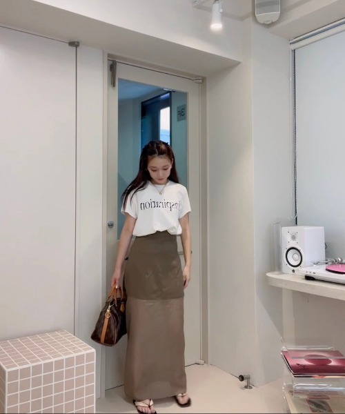 LOPEW（ロピュ）の「シアードッキングSK（スカート・レディース・ブラック/ブラウン/クリーム・SMALL/MEDIUM）」の19枚目の写真