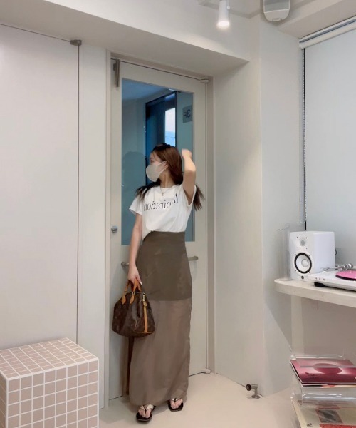 LOPEW（ロピュ）の「シアードッキングSK（スカート・レディース・ブラック/ブラウン/クリーム・SMALL/MEDIUM）」の20枚目の写真