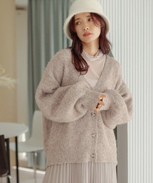 mysty woman | メランジシャギーカラーカーディガン  170422(カーディガン/ボレロ)