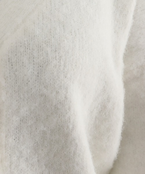 mysty woman（ミスティウーマン）の「メランジシャギーカラーカーディガン  170422（カーディガン/ボレロ・レディース・オフホワイト/モカ/ライトグリーン/ブルー/イエロー・FREE）」の9枚目の写真