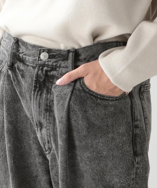 RAGEBLUE（レイジブルー）の「加工デニム/タックワイドパンツ（デニムパンツ・メンズ・ブルー/ダークグレー・MEDIUM/LARGE）」の15枚目の写真
