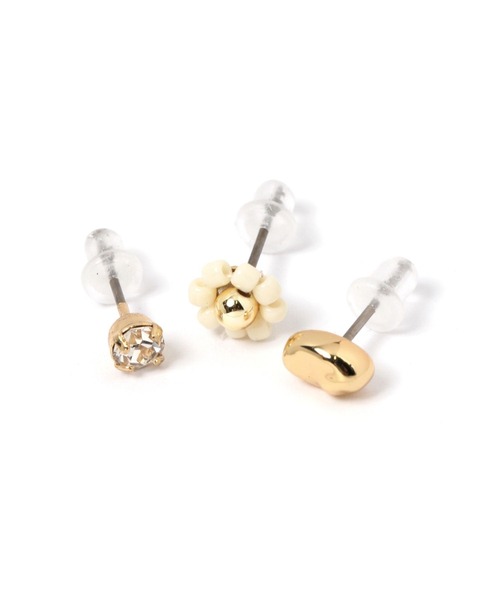 niko and（ニコアンド）の「ビーズ入りSETピアス（ピアス（両